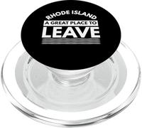 Divertido Regalo Retro de Rhode Island, un Gran Lugar para Dejar el Sarcasmo PopSockets PopGrip para MagSafe