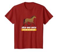 Divertido regalo Sólo una Chica que ama los caballos hípica Camiseta