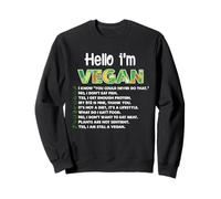 Divertido Regalo Vegano | Hola Soy Vegano Sudadera