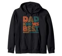 Divertido Regalo Vintage para papá, Camping, Retro, al Aire Libre, papá Sabe Mejor Sudadera con Capucha