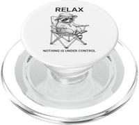 Divertido Relax Nada Está Bajo Control Mapache PopSockets PopGrip para MagSafe