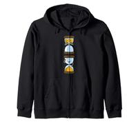 Divertido reloj de arena inodoro Humor de dibujos animados Sudadera con Capucha