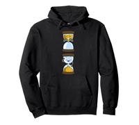 Divertido reloj de arena inodoro Humor de dibujos animados Sudadera con Capucha