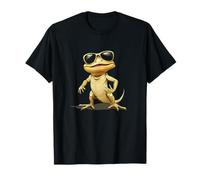 Divertido reptil lagarto mostrando sombras Camiseta