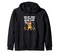 Divertido Retro En Mi Camino A Agitar Algunas Mierda Humor Sarcástico Sudadera con Capucha
