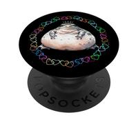 Divertido retro niño rana ranas cuento de hadas niños figura de cuento de hadas PopSockets PopGrip Adhesivo