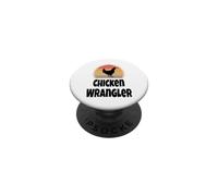 Divertido Retro Pollo Wrangler Farmer Farming Gift Shirt Humor PopSockets PopGrip Adhesivo
