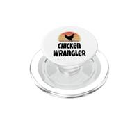 Divertido Retro Pollo Wrangler Farmer Farming Gift Shirt Humor PopSockets PopGrip para MagSafe