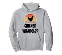 Divertido Retro Pollo Wrangler Farmer Farming Gift Shirt Humor Sudadera con Capucha