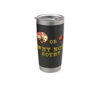 Divertido retro vintage "Ham Or Ham Why Not Both?" Vaso térmico de acero inoxidable de doble pared