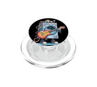 Divertido Robot Lavadora con Disfraz de Guitarra eléctrica PopSockets PopGrip para MagSafe