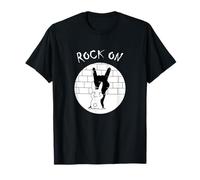Divertido Rock On Hase Bunny Juego de Sombras Rock 'n Roll Hand Camiseta