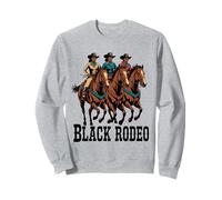 Divertido Rodeo Negro Diciendo Vaquera Poder Caballo Reina Mujeres Hombres Sudadera