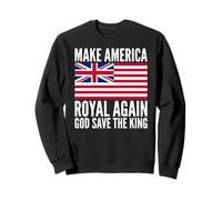 Divertido Rojo Blanco Azul Royal American British Flag Vector Sudadera
