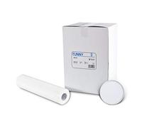 Divertido rollo de 2 capas de celulosa para higiene, color blanco brillante, 50 cm (paquete de 9)