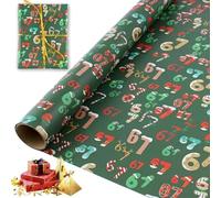 Divertido rollo de papel de regalo de Navidad, divertido papel de regalo de edición 67, divertido y grosero, papel de regalo para adultos, regalos de vacaciones y decoración