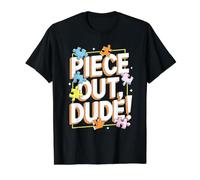 Divertido Rompecabezas de Arte Pieza de Rompecabezas Rompecabezas Juego de Palabras Camiseta gráfica económica, Hombre, Negro, S