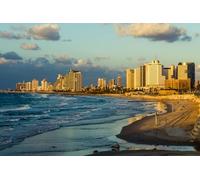 Divertido rompecabezas para adultos, 1000 piezas, horizonte de Tel Aviv de Summit Park Israel, rompecabezas de madera, los mejores ejercicios cerebrales, regalo educativo, decoración del hogar