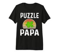 Divertido Rompecabezas para papá, Abuelo, Abuelo, Amante, Pieza de Rompecabezas Camiseta Premium