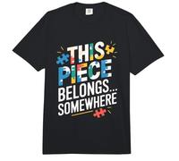 Divertido Rompecabezas Que Esta Pieza Pertenece a algún Lugar Comfort Colors Adult Heavyweight T-Shirt