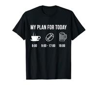Divertido Rugby Jugadores Deporte My Plan For Today Camiseta