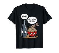 Divertido Sake No Gracias Soy Soba Comida Asiática Humor Camiseta