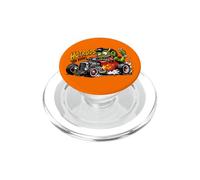 Divertido Salvaje Hotrods Forever Dragster Rat Rod Race Car Cartoon PopSockets PopGrip para MagSafe