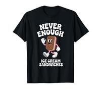 Divertido sándwich de Helado o sándwiches de Helado Retro Camiseta