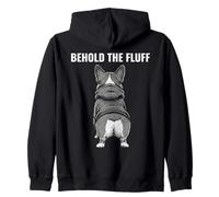 Divertido Sarcástico Corgi Butt He aquí El Perro Peludo Sudadera con Capucha