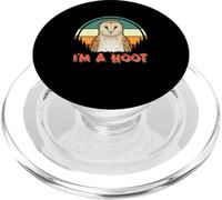 Divertido sarcástico diciendo búho broma animal cita I'm A Hoot PopSockets PopGrip para MagSafe