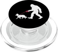 Divertido Sasquatch con Forma de Perro Border Collie, Estilo Bigfoot, Estilo Retro PopSockets PopGrip para MagSafe