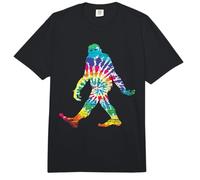 Divertido Sasquatch Hippie Grande con Tinte de Corbata arcoíris Comfort Colors Adult Heavyweight T-Shirt