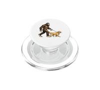 Divertido Sasquatch, Perro Golden Retriever, Bigfoot Walking PopSockets PopGrip para MagSafe