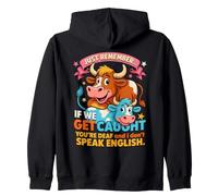 Divertido Secreto de Vaca Recuerda si Nos pillan Humor Sudadera con Capucha