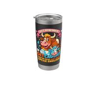 Divertido secreto de vaca recuerda si nos pillan humor Vaso térmico de acero inoxidable de doble pared