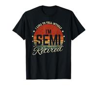 Divertido semiretirado Me Digo Que Estoy Retirado Vintage Retro Camiseta