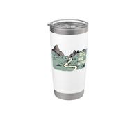 Divertido sendero de juego de palabras de senderismo y error para entusiastas del aire libre Vaso térmico de acero inoxidable de doble pared