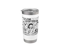 Divertido Ser Padres Sarcasmo Retro Mamá Vida Vaso térmico de acero inoxidable de doble pared
