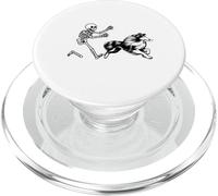 Divertido Sheltie Corriendo Esqueleto Halloween PopSockets PopGrip para MagSafe