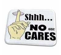 Divertido Shhh A Nadie Le Importa con El Dedo En Los Labios para Silenciar Divertido Felpudos Entrada Suave Alfombra Baño Plegable Alfombra Exterior para Ducha Exterior Bañera 40X60 Cm