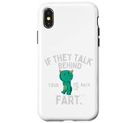 Divertido Si Hablan Detrás De Tu Espalda Pedo Lindo Monstruo Animal Carcasa para iPhone X/XS