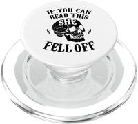 Divertido si Puedes Leer Esto, Ella se cayó Motociclista PopSockets PopGrip para MagSafe