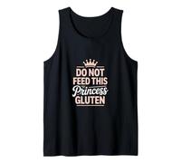 Divertido sin Gluten - No alimente a Esta Princesa Gluten Camiseta sin Mangas