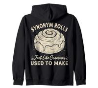 Divertido Sinónimo Rolls Juego de Palabras Rollo de Canela Gramática Maestro Humor Sudadera con Capucha