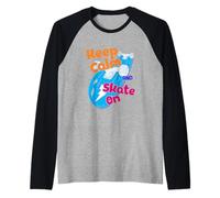 Divertido Skateboarding Skateboarder Skateboard Camiseta Manga Raglan