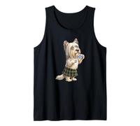 Divertido Skye Terrier Perro Taza café Bandera de Escocia Camiseta sin Mangas