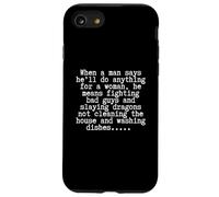 Divertido Slaying Dragons Marido Tareas Sarcasmo Carcasa para iPhone SE (2020) / 7/8