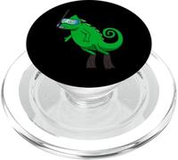 Divertido Snorkeling Camaleón Dibujos Animados Diseño Lindo Animal Buceo PopSockets PopGrip para MagSafe