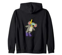 Divertido Snorkeling Koala Cartoon Design Cute Animal Scuba Sudadera con Capucha