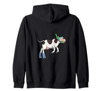 Divertido Snorkeling Vaca Dibujos Animados Diseño Lindo Animal Buceador Sudadera con Capucha
